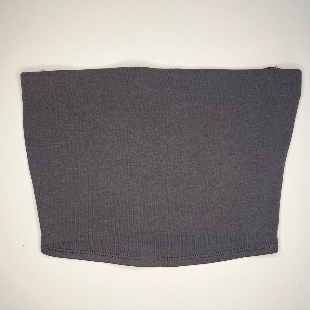 New H&M Divided Basic Dark Grey Tube Top Women's Size XS